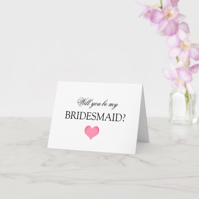 Você será meu cartão de proposta da Bridesmaid? (Orquídea)