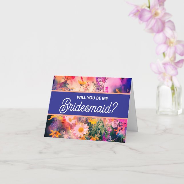 Você será meu cartão de proposta da Bridesmaid? (Orquídea)