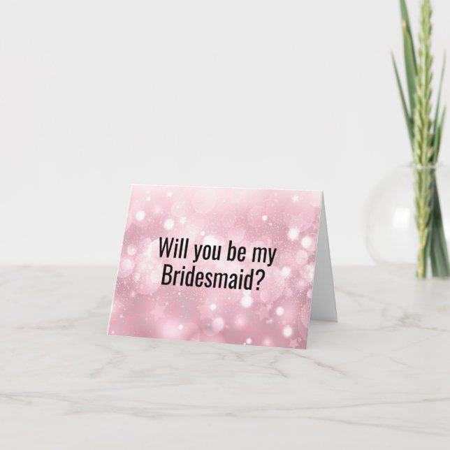 Você será meu cartão de proposta da Bridesmaid? (Frente)