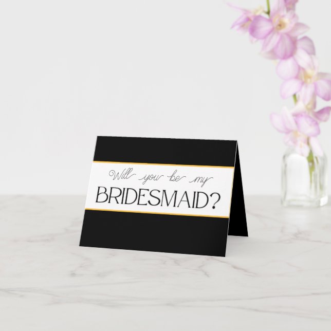 Você será meu cartão de proposta da Bridesmaid? (Orquídea)