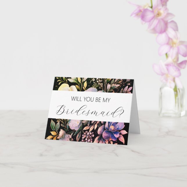 Você será meu cartão de proposta da Bridesmaid? (Orquídea)