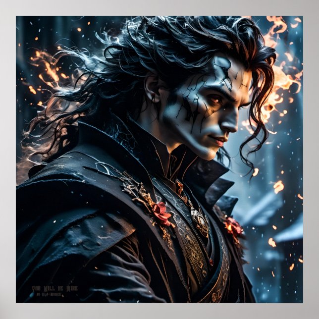 Você será meu - IA Fantasy Digital Art Impressão (Frente)