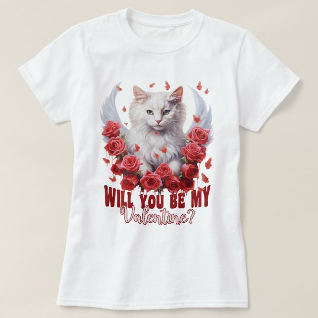 Você Será Meu Namorados, Camiseta Gato? (Frente do Design)