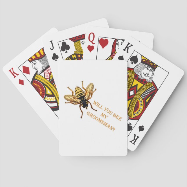 Você Será Meu Padrinho? Cartas de Baralho (Verso)