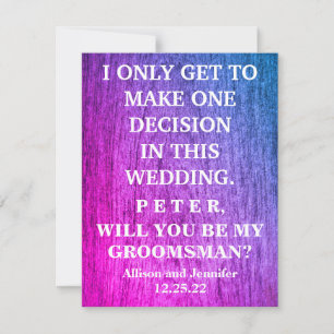 Você será meu Padrinho de casamento? Convite Perso