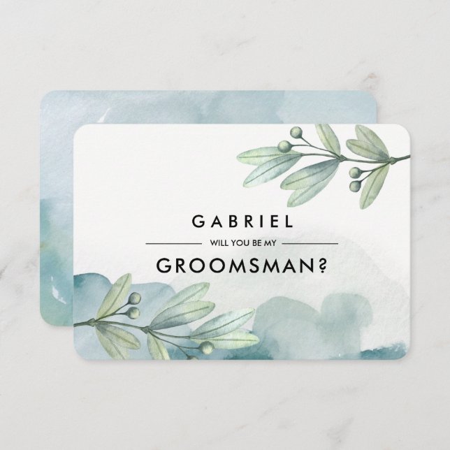 Você será meu Padrinho de casamento? Convites pers (Frente/Verso)