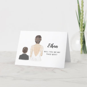 Você Será Meu Pajem Proposta de Cartão Dobrado