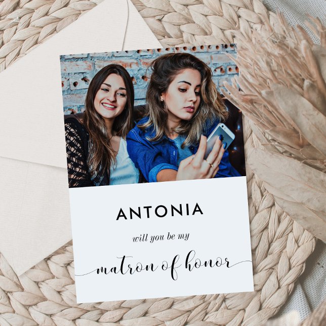 Você será minha cartão com fotos de proposta de ho (Criador carregado)