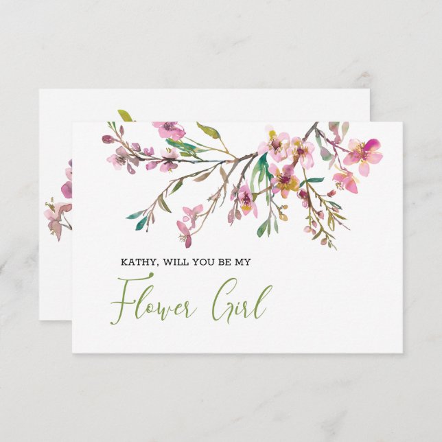 Você Será Minha Dama de Flores Cerejeira  (Frente/Verso)