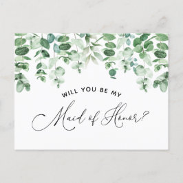 Você Será Minha Dama de Honra Cartão de Pedido