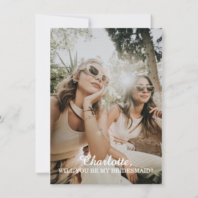 Você Será Minha Dama de Honra Cartão de Proposta p (Frente)