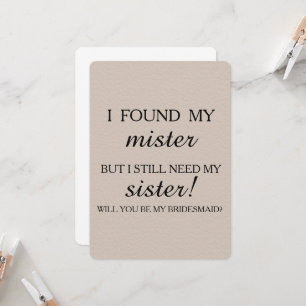 Você será minha dama de honra? convite