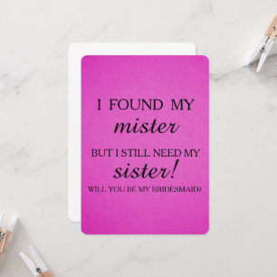 Você será minha dama de honra? convite