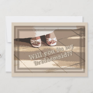 Você Será Minha Donzela? Cartão de Solicitação Bri