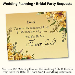 Você Será Minha Flor? Flores Amarelas do ouro