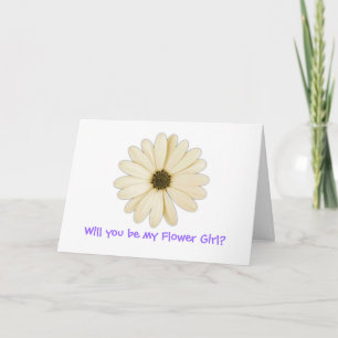 "Você será minha Garota das Flores?" Cartões de Sa