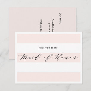Você será minha madrinha de casamento? cartão d