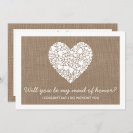 Você Será Minha Madrinha de casamento? Cartão de C