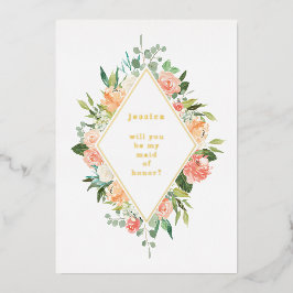 Você Será Minha Madrinha de casamento, Floral Dour