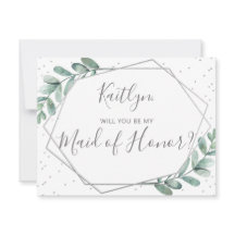 Você Será Minha Madrinha de casamento Geométrica D