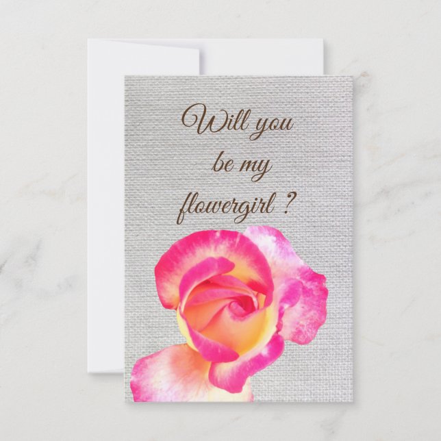 Você será minha menina de flores cartão postal de  (Frente)