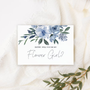 Você Será Minha Menina de Flores Flores Azuis Empo