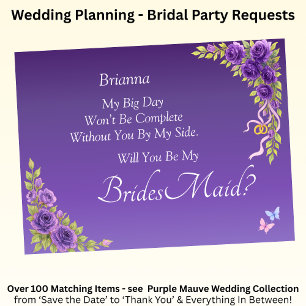 Você Será Minha Porta-Voz? Flores-Mouro Roxas