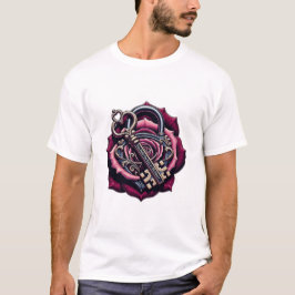 Você Tem a Chave do Meu Coração Camiseta Rose Lock