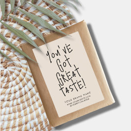 Você tem rótulo de embalagem de selo de caixa de ó