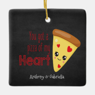 Você Tem Uma Pizza Do Meu Ornamento Cardíaco