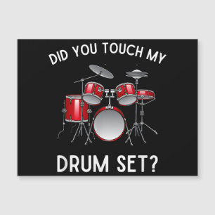Você Tocou Minha Camisa Do Drum Set Engraçado Você