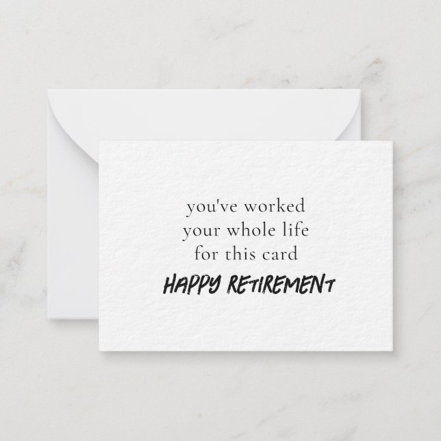 você trabalhou a vida toda por este cartão (Frente)