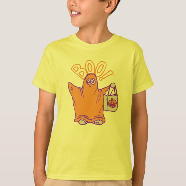 Você usa roupas de camisa de halloween para crianç (Frente)