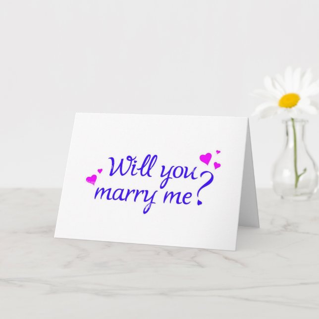 **VOCÊ VAI CASADO "ME" (EU TE AMO) CARTÃO (Planta pequena)
