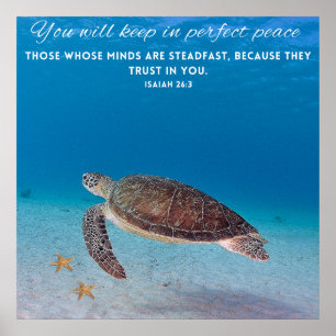 Você Vai Mantê-Lo Bíblia Motivacional Verso Poster