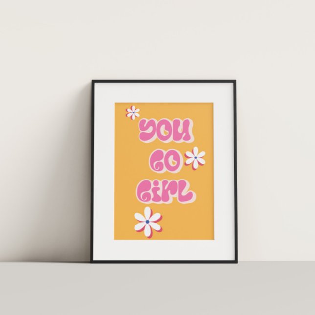 Você vai Poster de Motivação Colorida (Criador carregado)