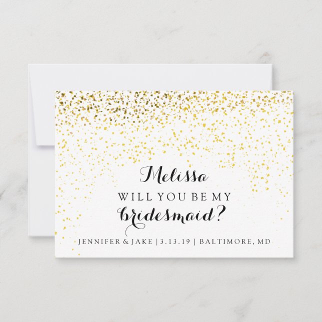 Você Vai Ser Meu Cartão Da Mente De Bridesmaid - C (Frente)