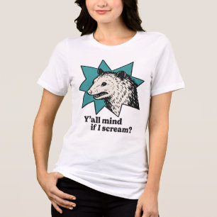 Vocês se importam se eu Grito Camiseta Retro de Ga