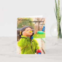 Vocês todos cresceram com um cartão de graduação