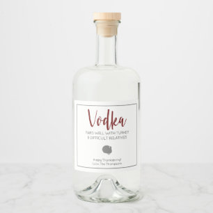 Vodka Pairs, bem com peru e parentes difíceis