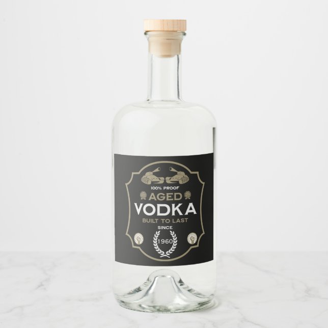 Vodka Sobre O Aniversário Do Hill (Frente)