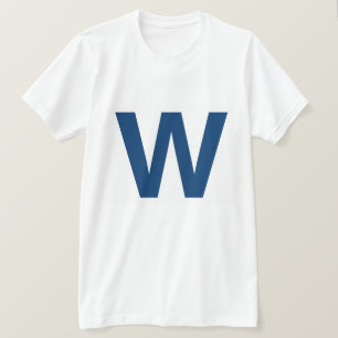 Voe o W, o t-shirt dos homens do basebol de