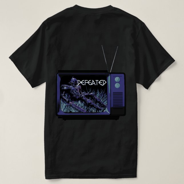 VoidForge "Derrotado" Camiseta de Fantasia Sombria (Verso do Design)