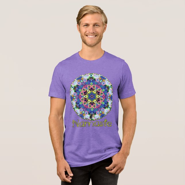 Voila Namaste Kaleidoscope T-shirt (Frente Completa)