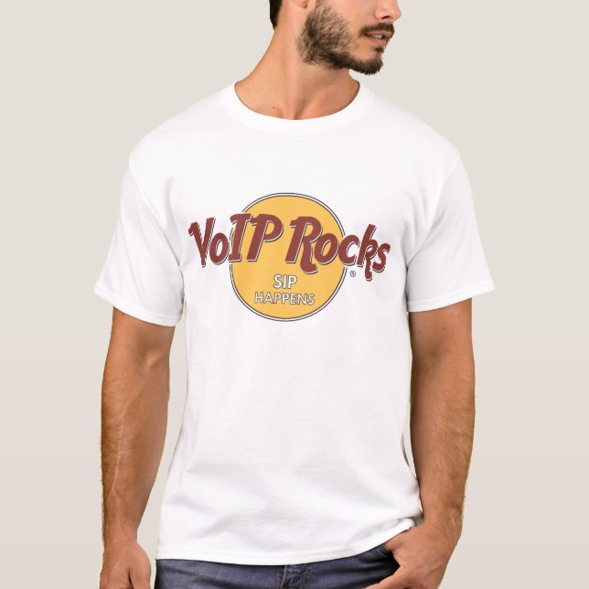 VoIP Rocks, SIP Acontece T-Shirt (Frente)