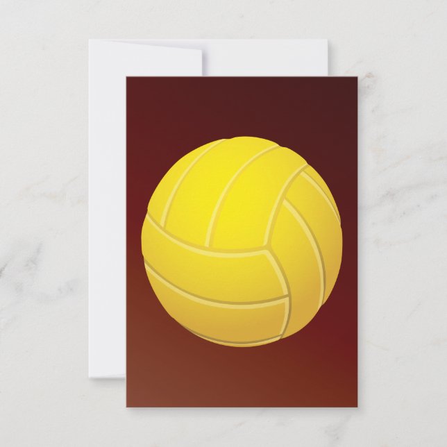 Voleibol Amarelo Fundo Vermelho Terrível (Frente)