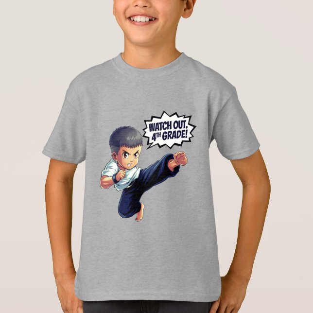 Volta para a escola, T-Shirt do 4º ano (Frente)