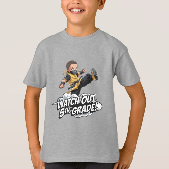Volta para a escola, T-Shirt do 5º ano (Frente)