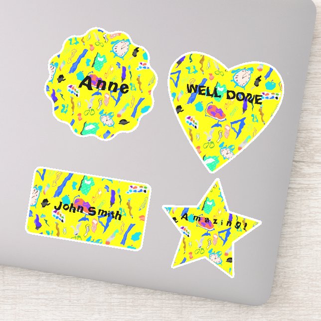Volta personalizada aos adesivos escolares (Detalhe)