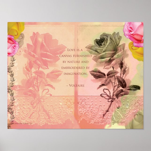 Voltaire, 14" x 11" - Poster de Matriz de Arquivam (Frente)